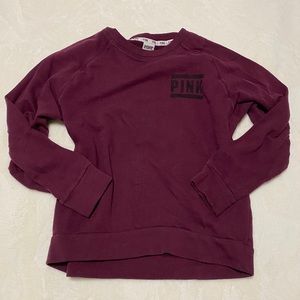 • VS PINK • Maroon Crewneck